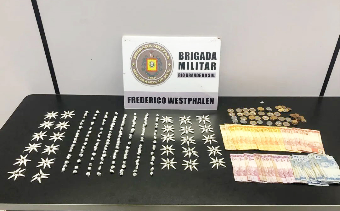 Capa Brigada Militar prende indivíduo por tráfico de drogas em Frederico Westphalen