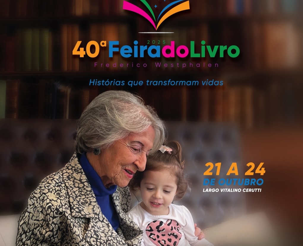 Capa Prefeitura de Frederico Westphalen divulga a programação completa da 40ª Feira do Livro