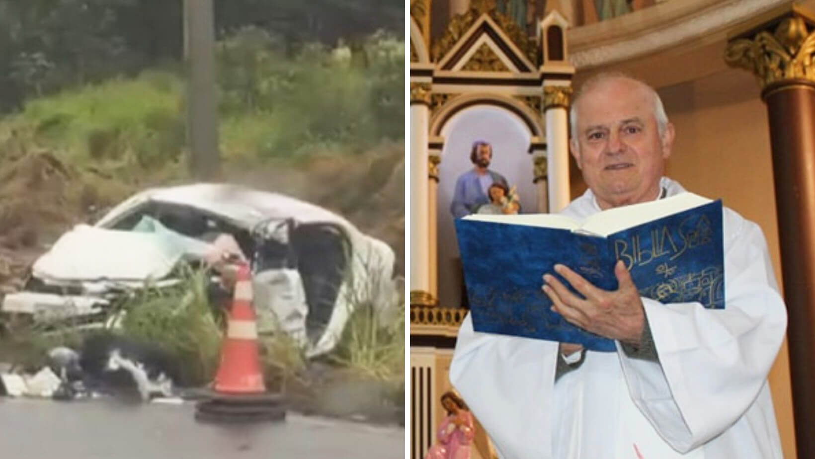 Capa Padre morre em acidente na RSC-287 em Santa Cruz do Sul