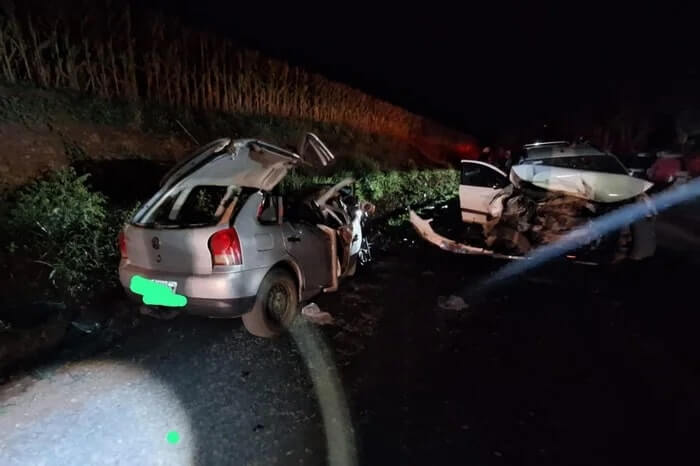 Capa Acidente de trânsito deixa cinco feridos na Estrada do Lobo, em Nonoai