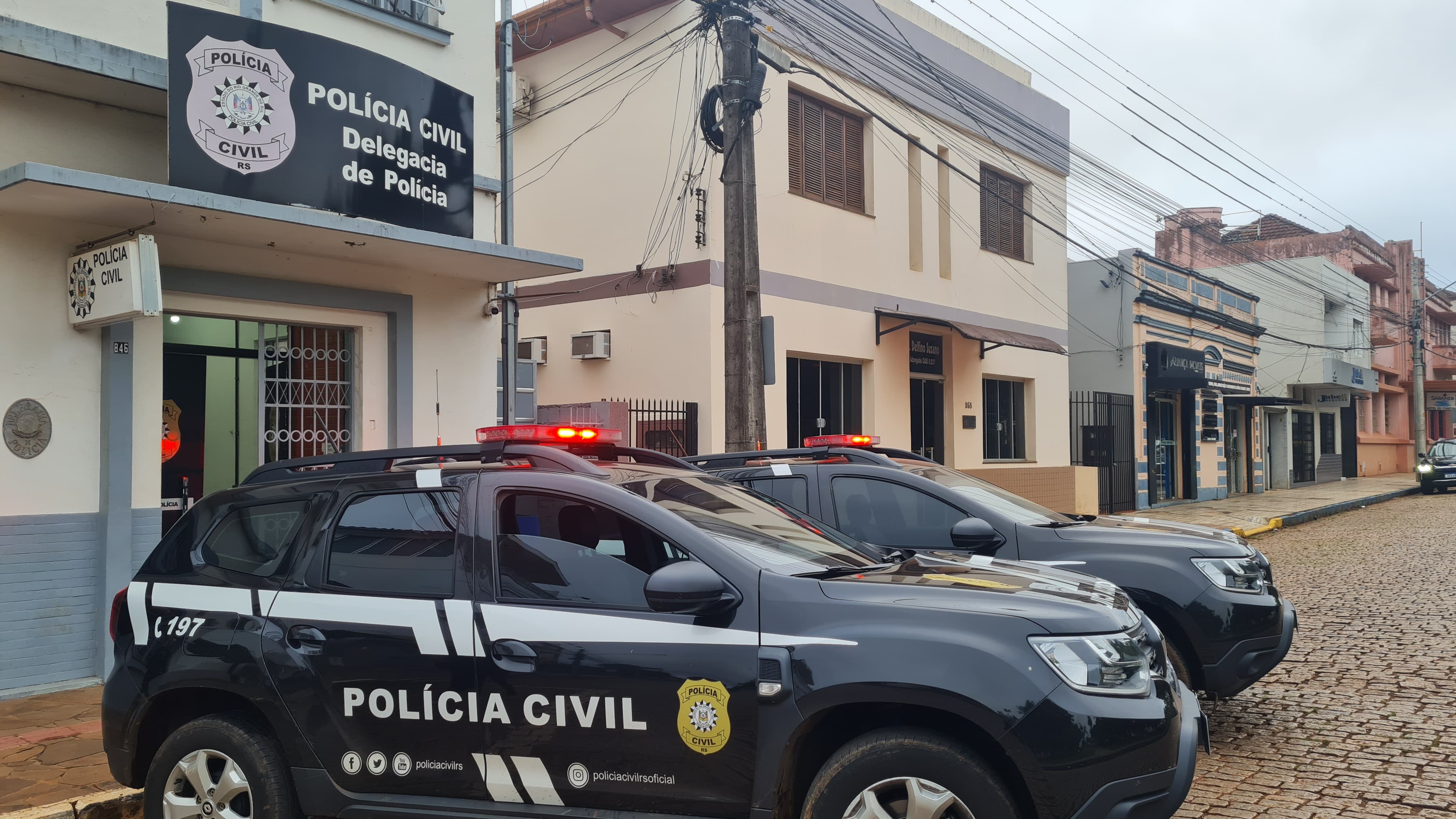 Capa Dois homens são presos temporariamente por crime de Homicídio em Palmeira das Missões
