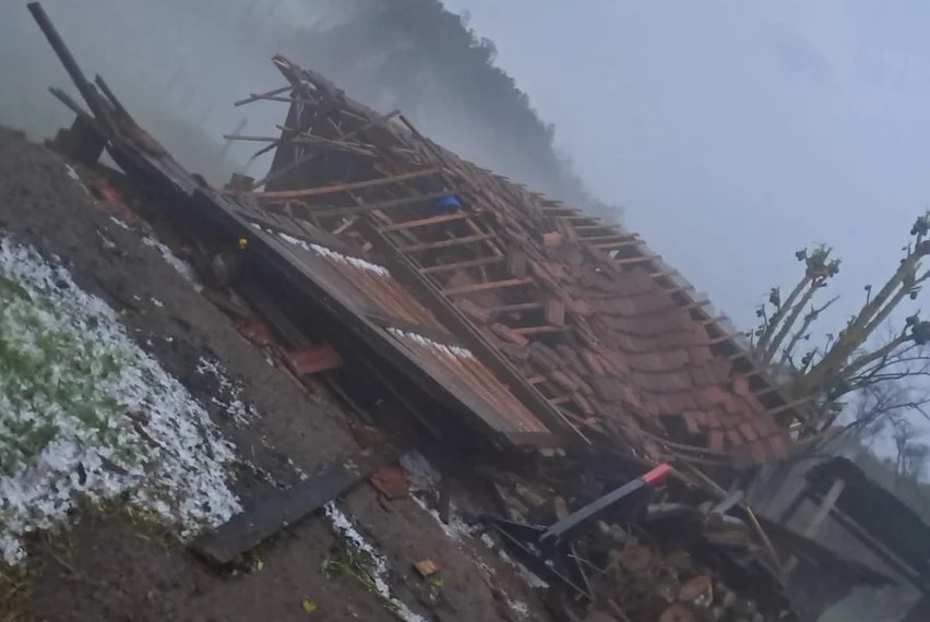 Capa Liberato Salzano é atingido por novo temporal de granizo no início da manhã desta segunda-feira