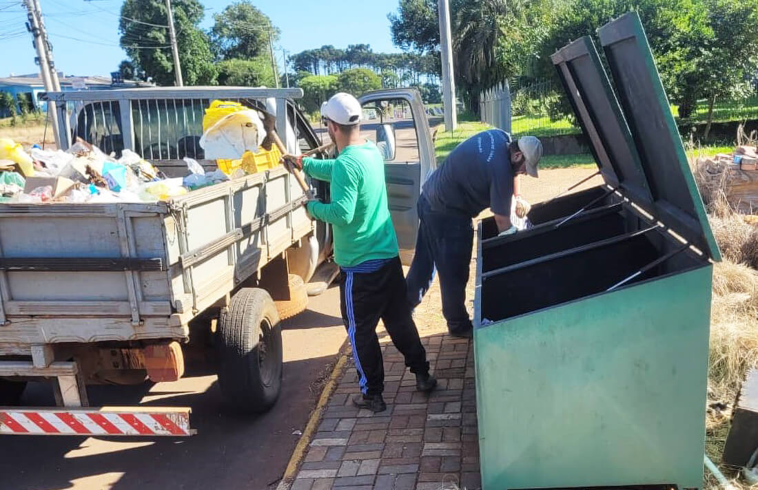 Capa Novas lixeiras são colocadas e mutirão de limpeza é realizado em Seberi