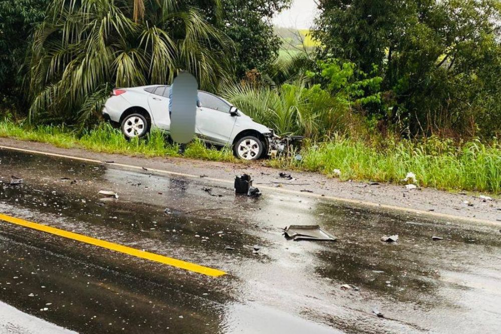 Capa Colisão entre carro e caminhão deixa vítima fatal na RS-342 em Cruz Alta