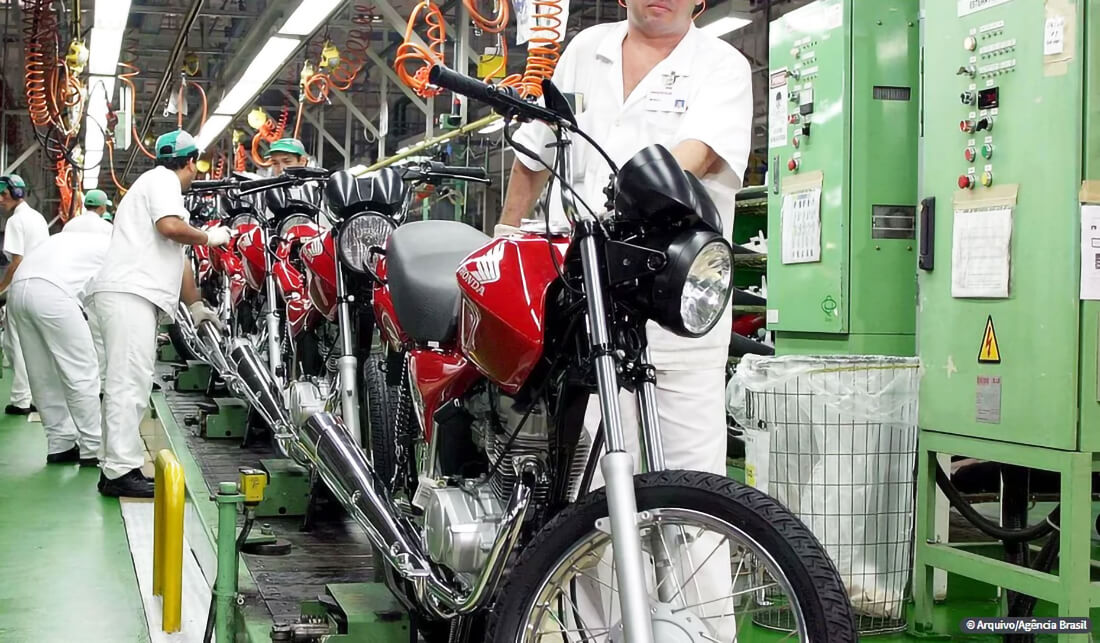 Capa Produção de motocicletas cresceu 11,1% em 2024