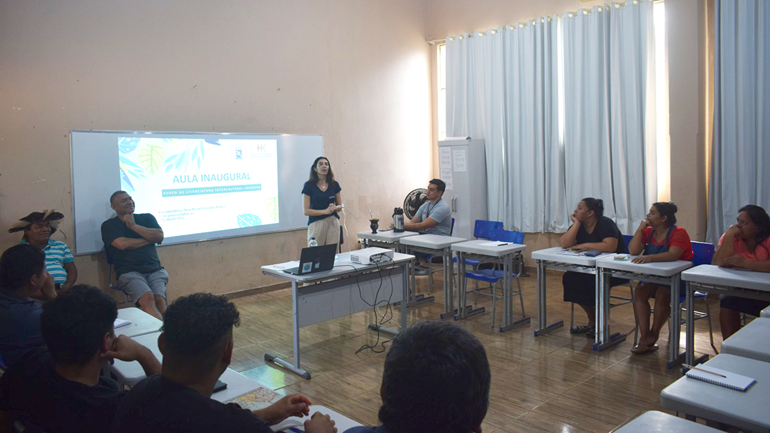 Capa Curso de Licenciatura Intercultural Indígena da UFSM/FW realiza Aula Inaugural