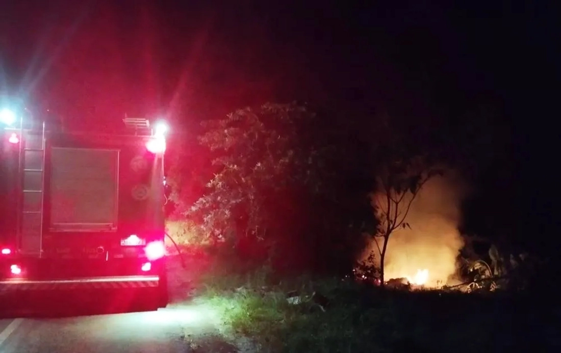 Capa Incêndio em vegetação é combatido pelo Corpo de Bombeiros em Três Passos