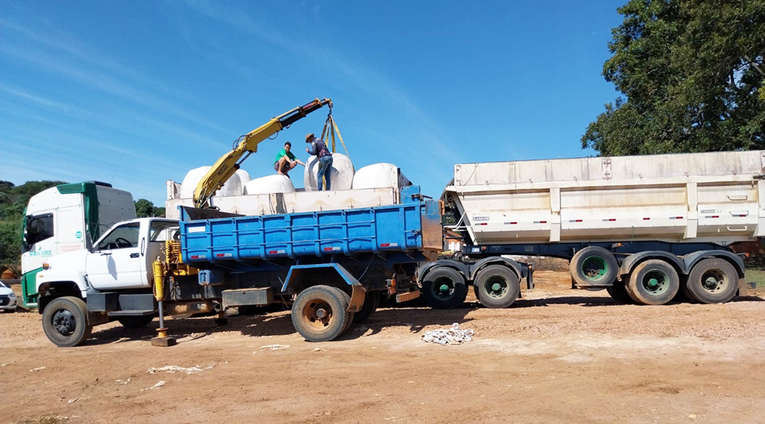 Capa Produtores de leite gaúchos atingidos por chuvas recebem alimentação para animais