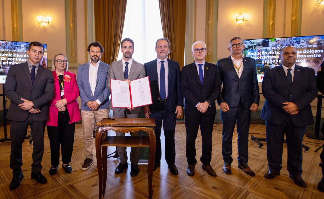 Capa Estado firma parceria com TJ e MP para combate a homicídios dolosos ligados a grupos criminosos
