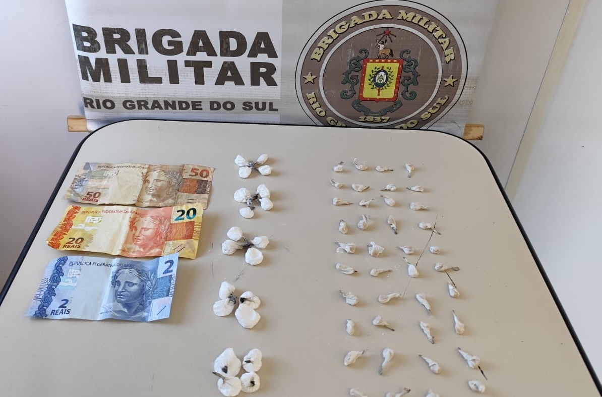 Capa Brigada Militar prende homem por tráfico de drogas em Três Passos