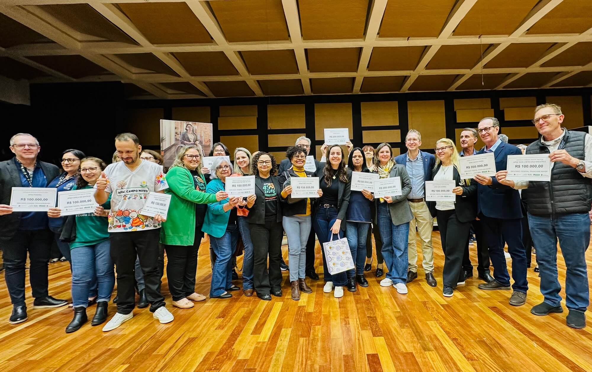 Capa APAE de Boa Vista das Missões recebe R$ 100 mil