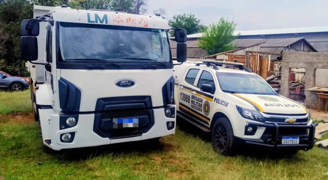Capa Polícia recupera caminhão roubado em Tenente Portela