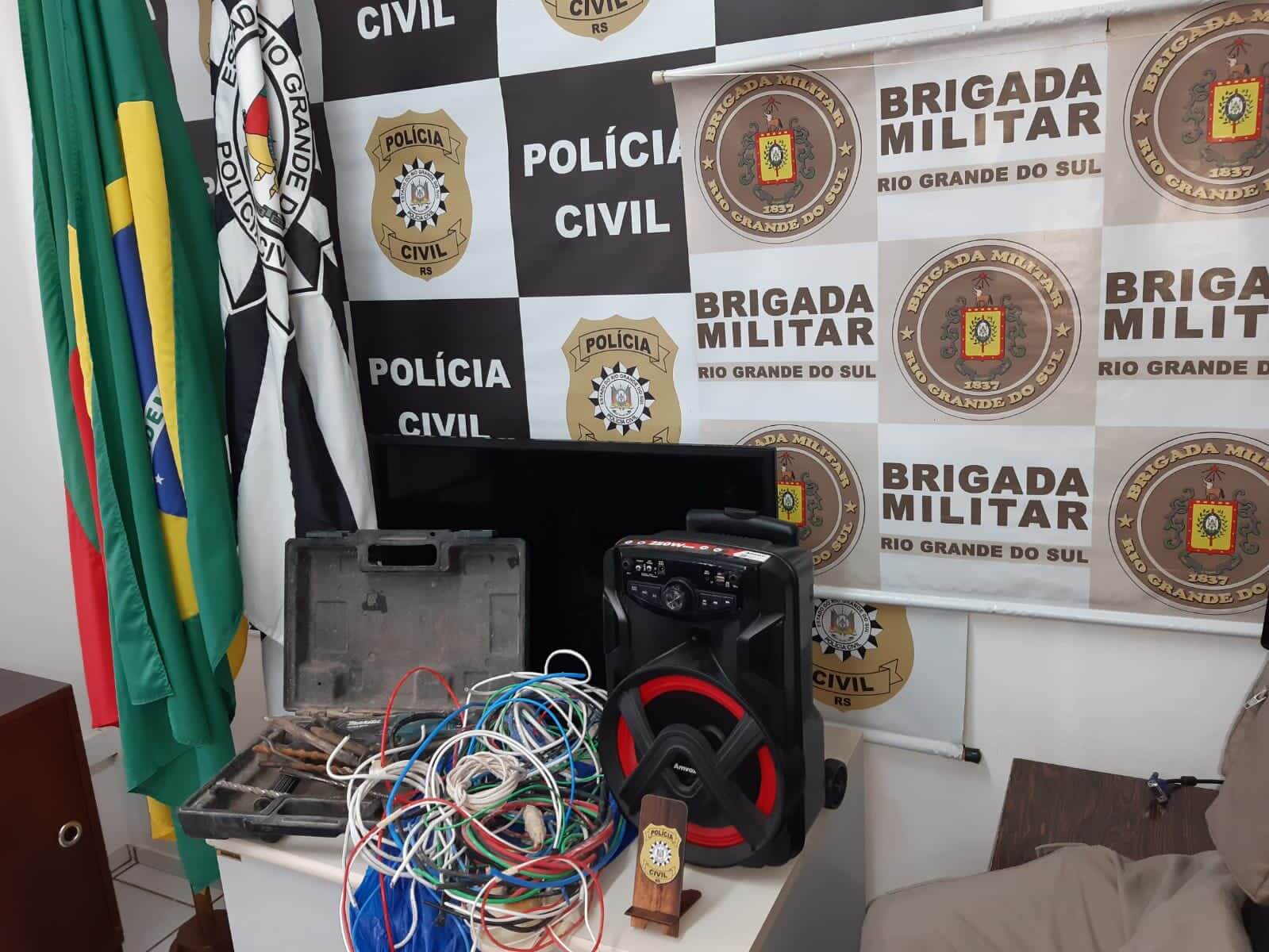 Capa Polícia Civil e Brigada Militar recuperam objetos furtados em Santo Augusto