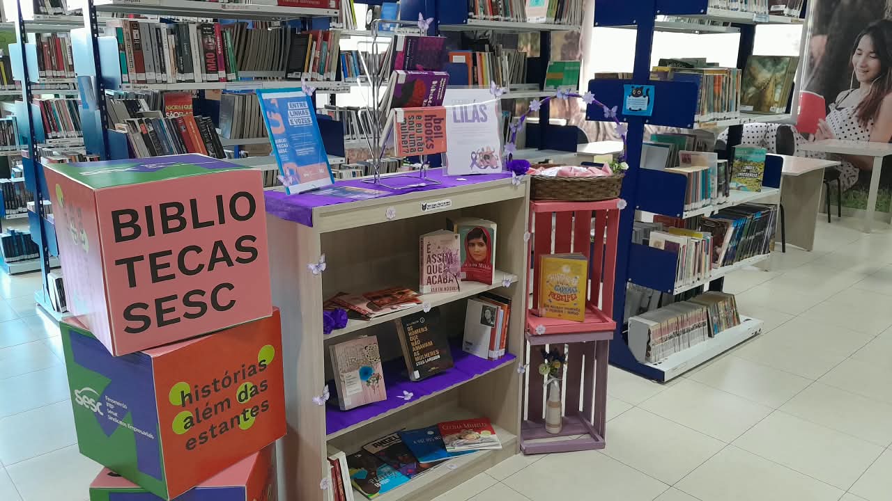 Capa Estante Lilás promove leitura e reflexão sobre a violência contra a mulher em Frederico Westphalen