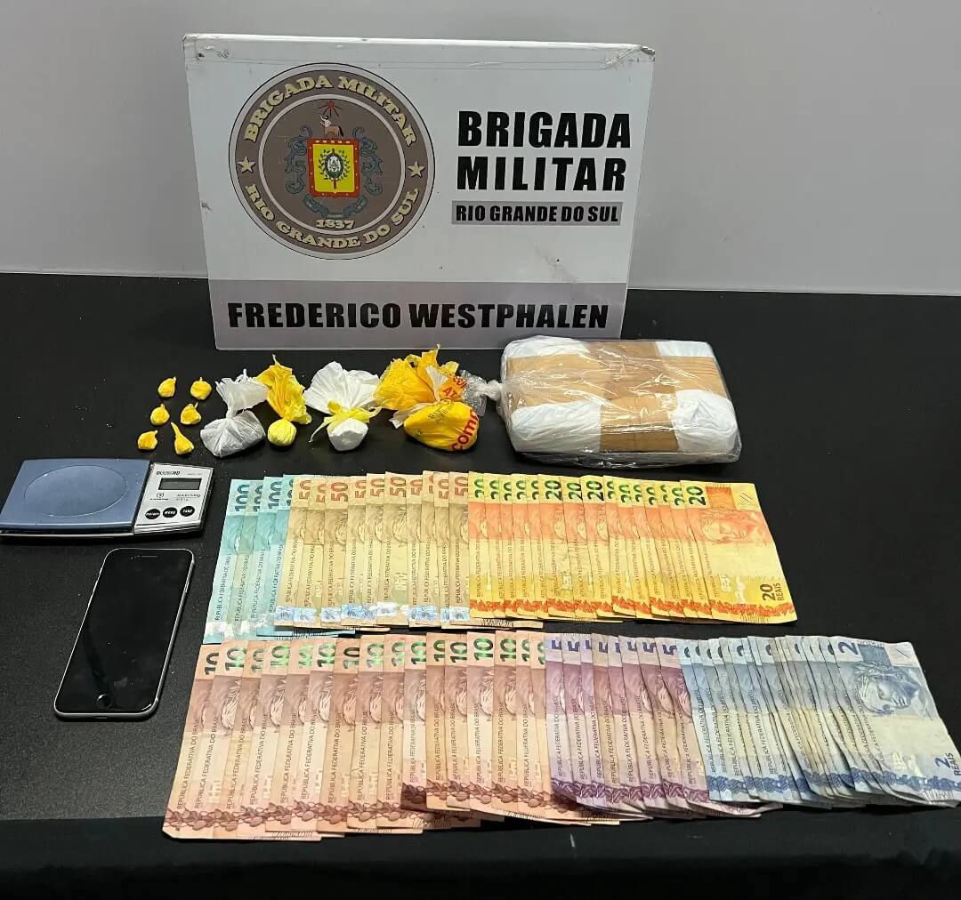 Capa  Brigada Militar prende homem por tráfico de drogas em Frederico Westphalen