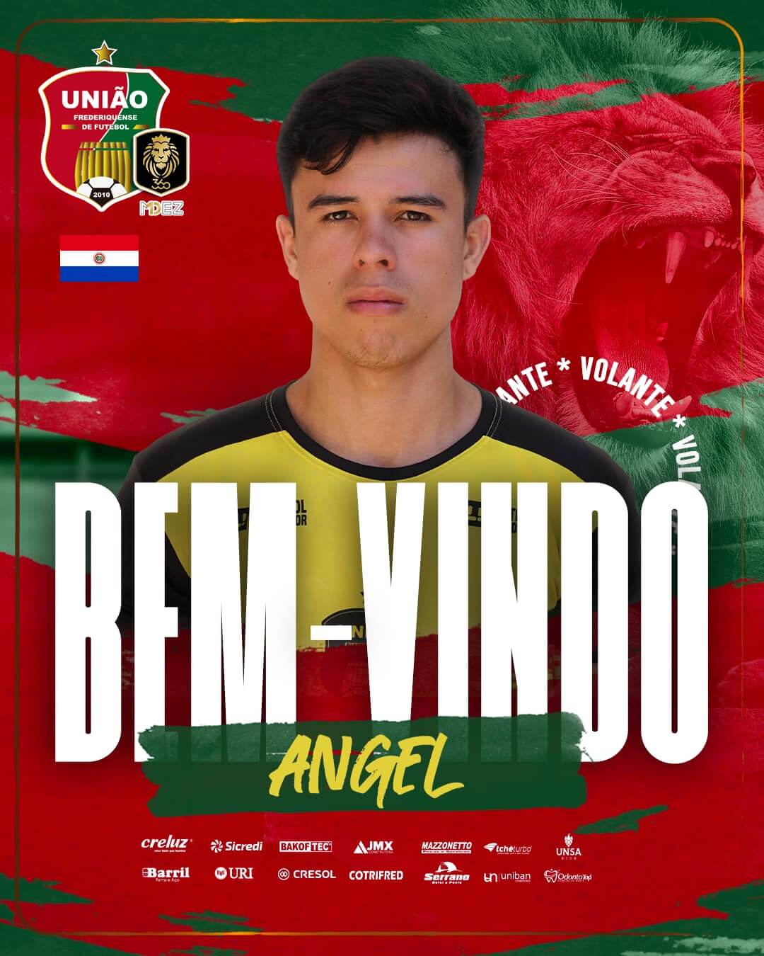 Capa União Frederiquense anuncia volante