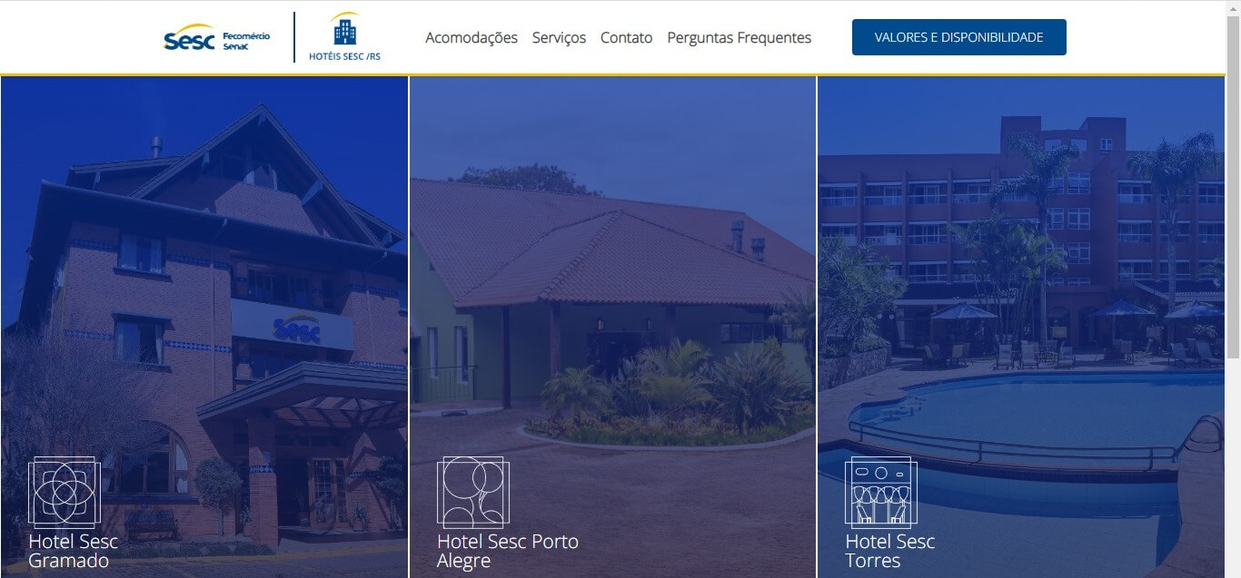 Capa Com novas funcionalidades, novo site dos hotéis do Sesc/RS está no ar