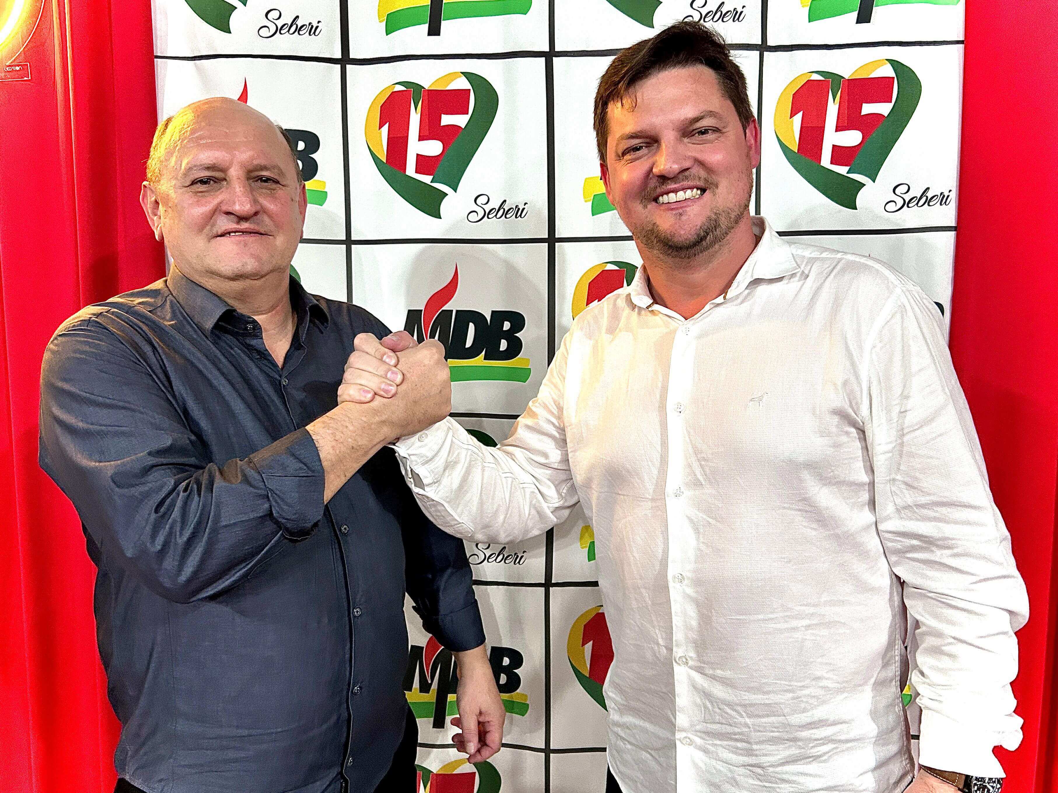 Capa Adilson Balestrin e Chico Pegoraro vão a reeleição pelo MDB em Seberi