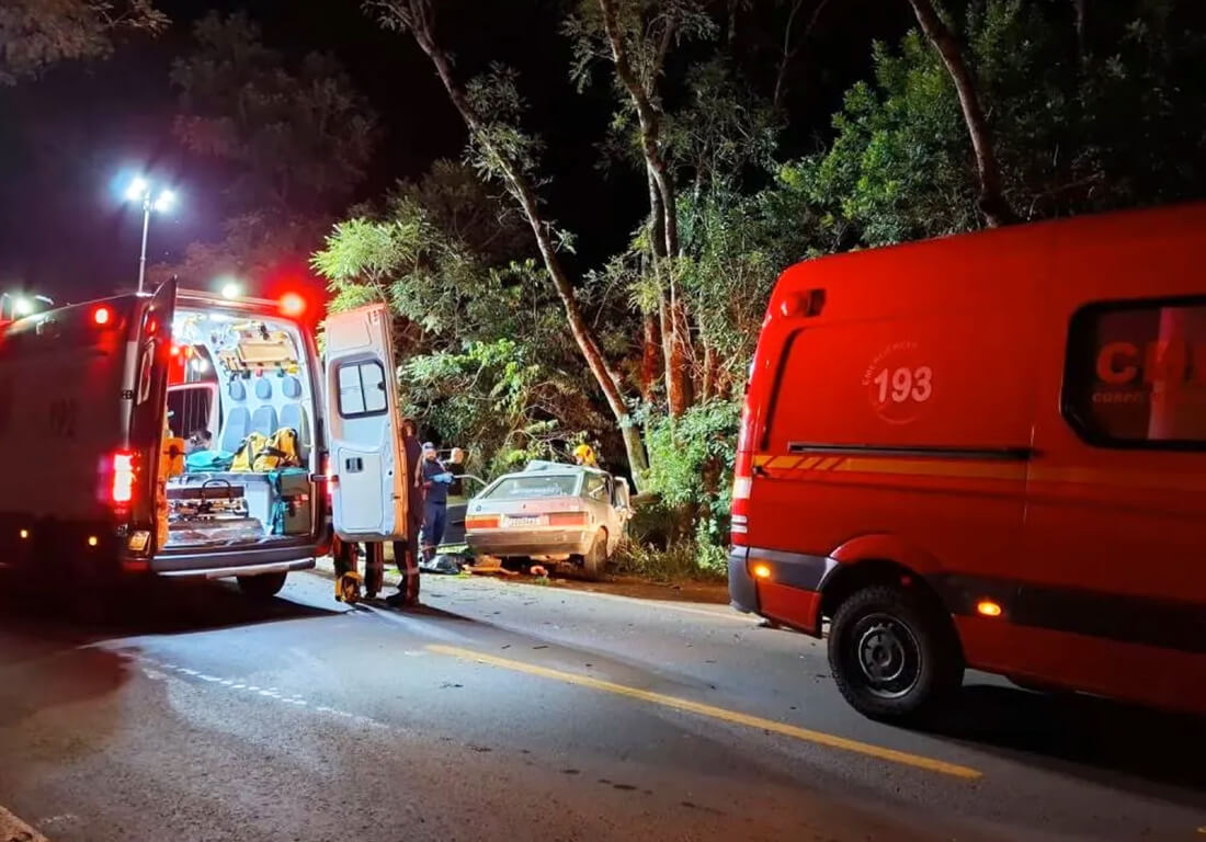 Capa Colisão entre carro e caminhão resulta em morte na ERS-155
