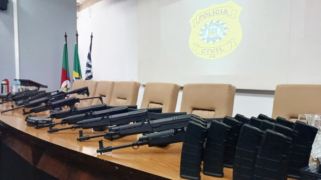 Capa Polícia Civil realiza uma das maiores apreensões de fuzis do RS