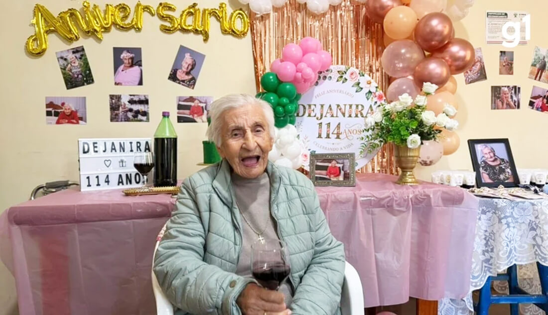 Capa Idosa comemora aniversário de 114 anos com lucidez e bom humor em Santo Ângelo