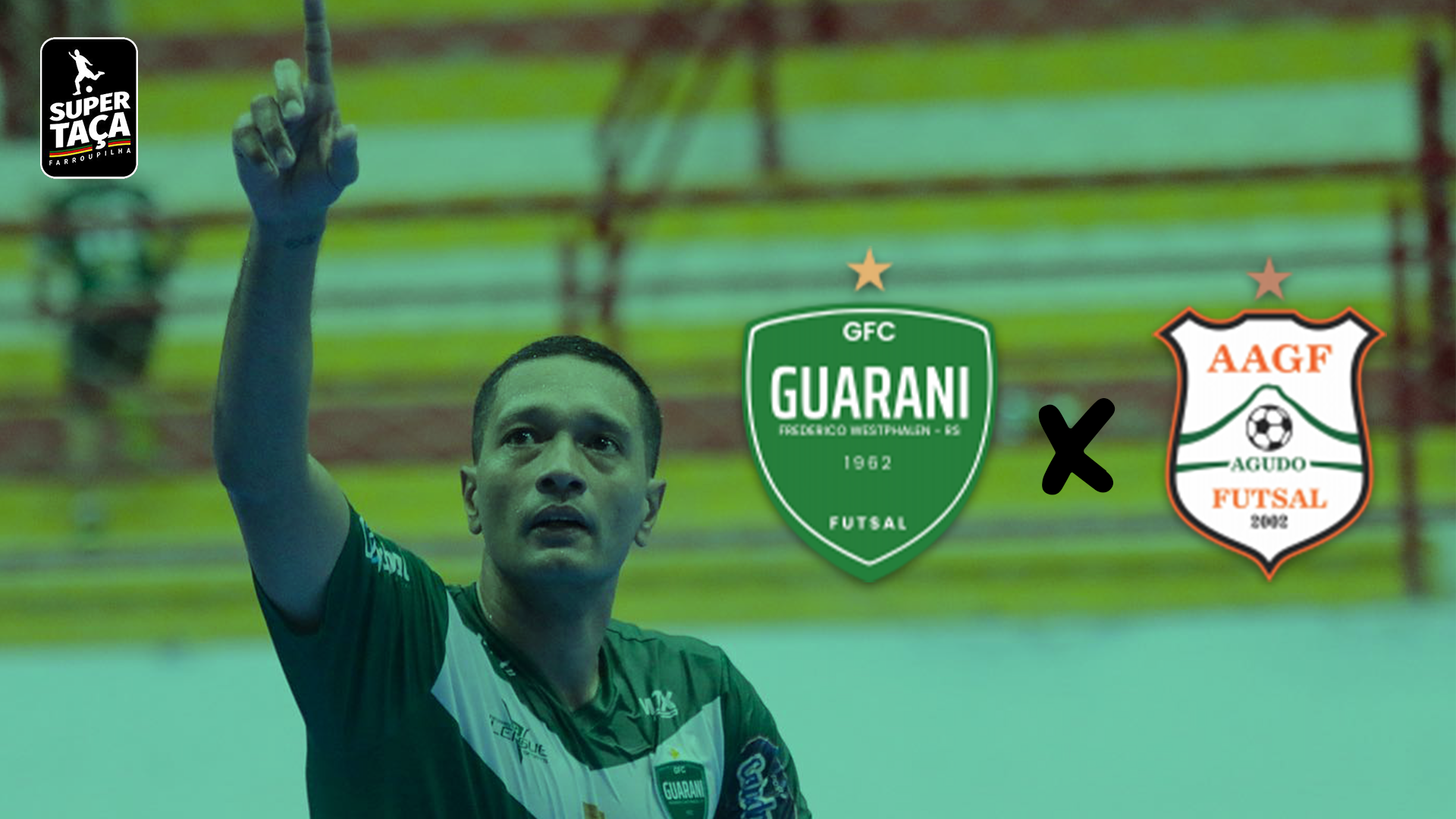 Capa Guarani Futsal x AAGF: onde ouvir ou assistir e como chegam os times