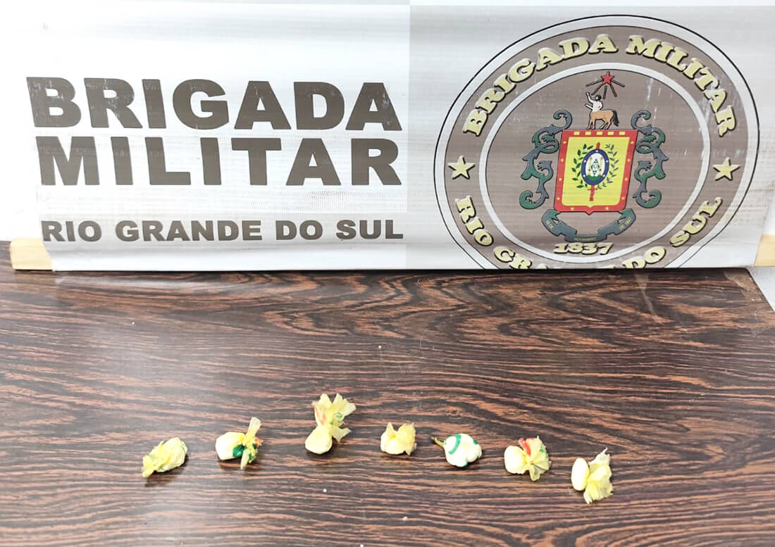 Capa Brigada Militar realiza prisão por tráfico de drogas em Tenente Portela
