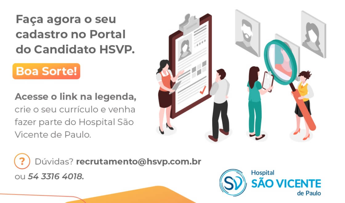 Capa HSVP conta com nova plataforma de Recrutamento e Seleção