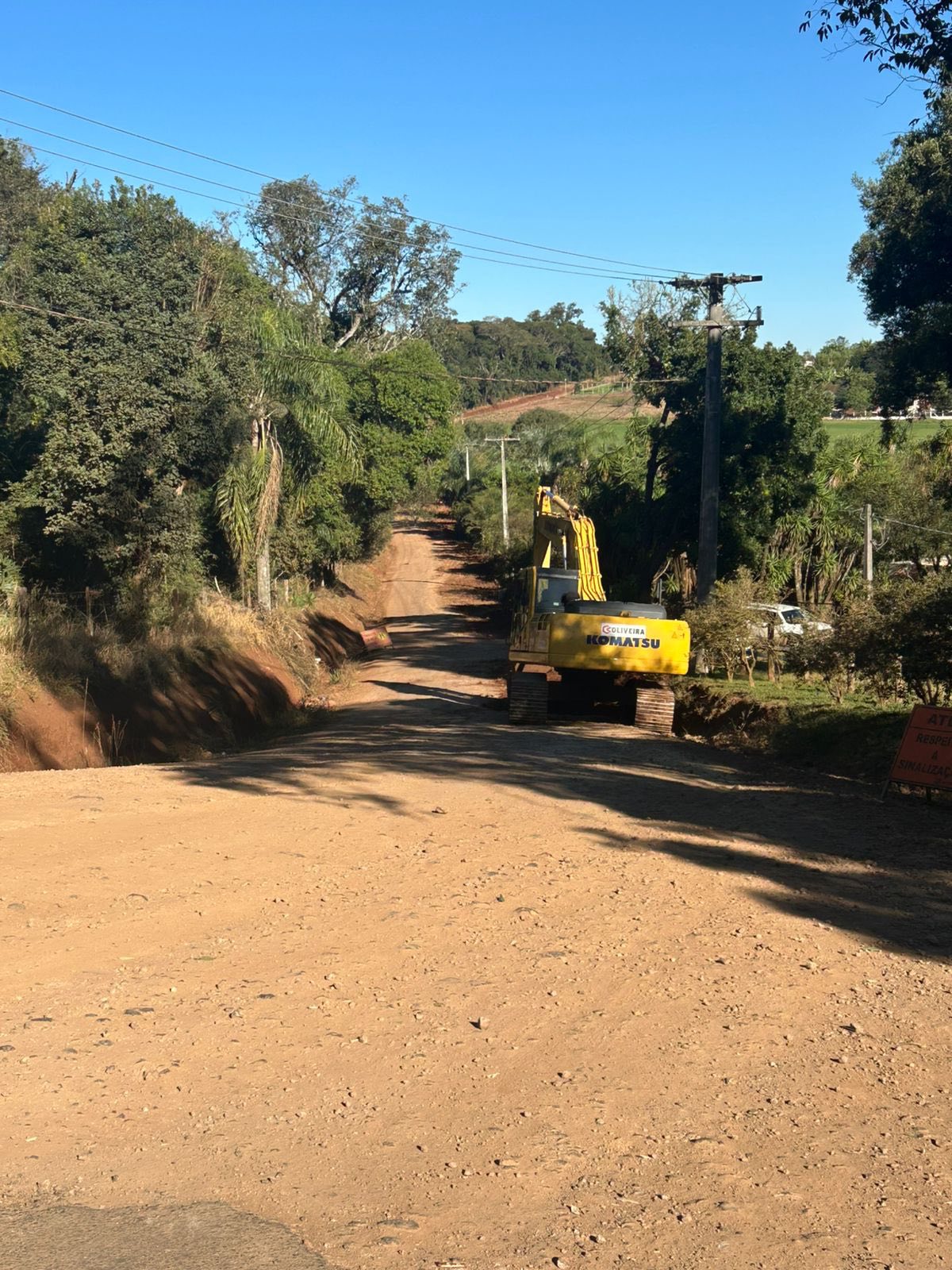 Capa Máquinas iniciam preparação da Linha Annes para futura pavimentação asfáltica em Guatambu