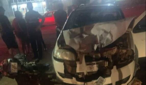 Capa São Martinho: colisão frontal entre caminhonete e moto deixa jovem ferido