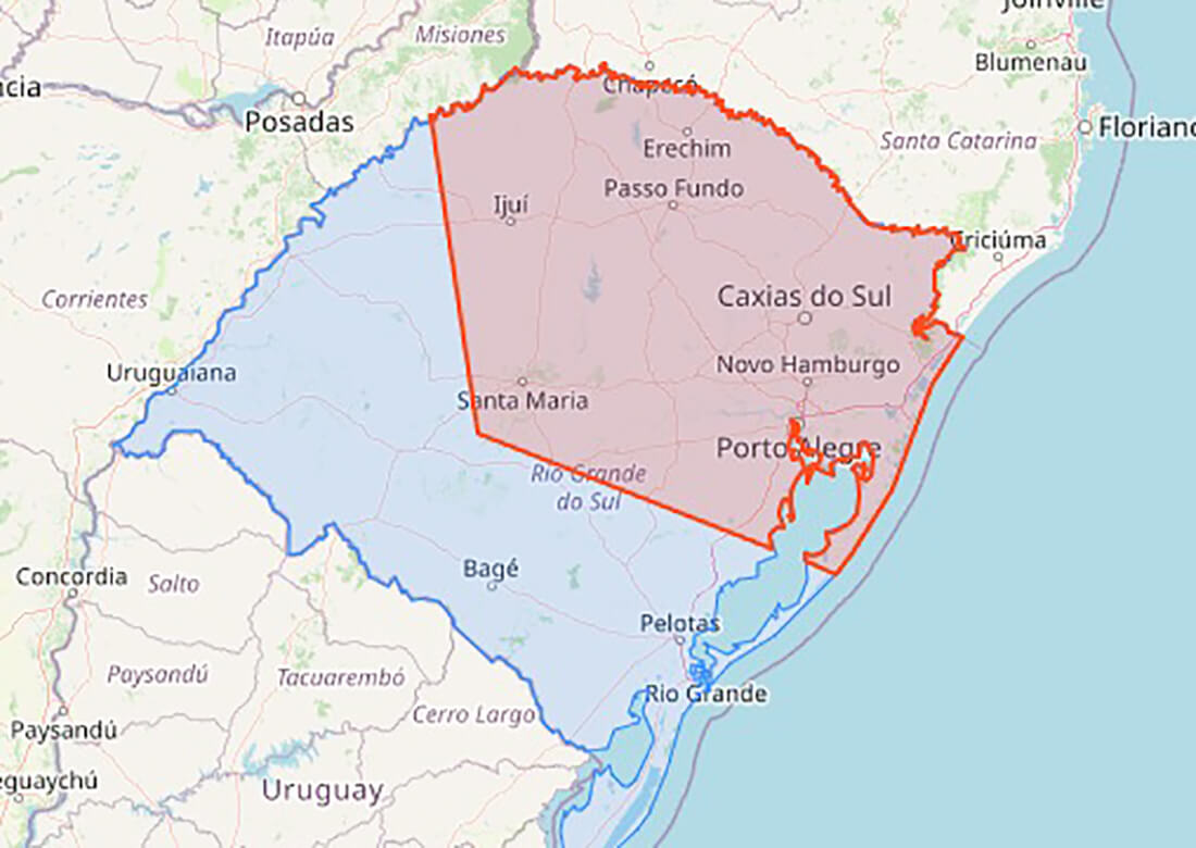 Capa Defesa Civil emite alerta de chuvas intensas nas próximas horas na região