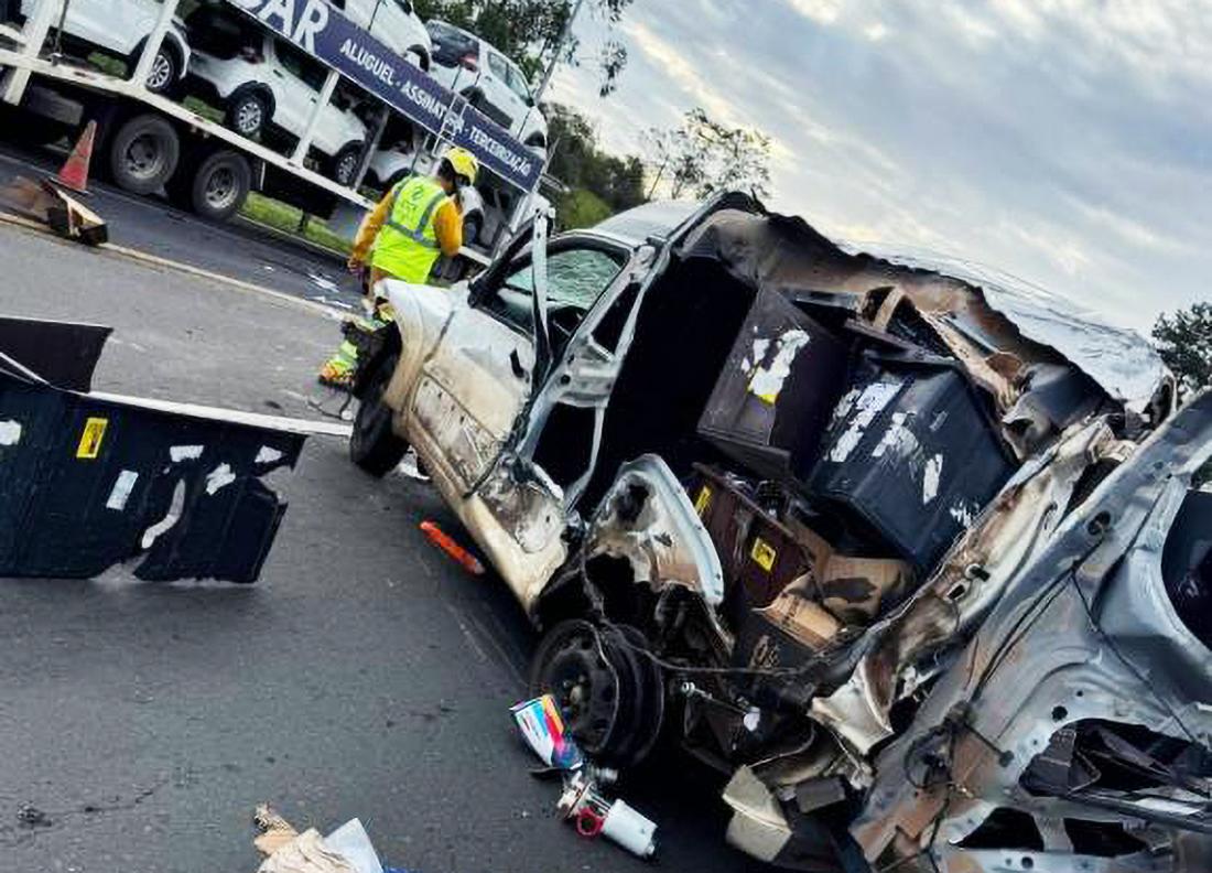 Capa Motorista de 23 anos morre em colisão frontal na BR-386