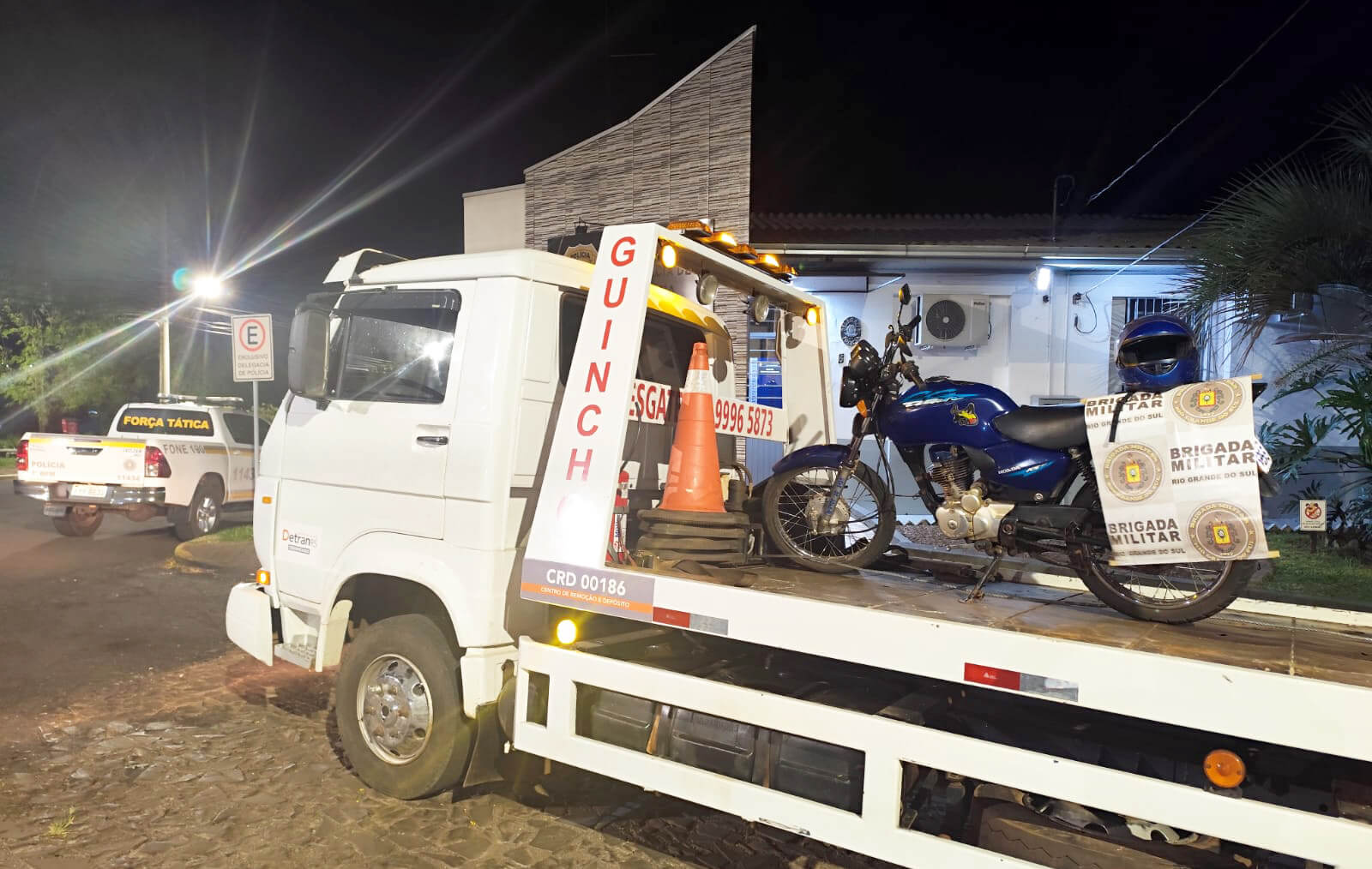 Capa Polícia Militar recupera moto furtada e apreende adolescente em Três Passos