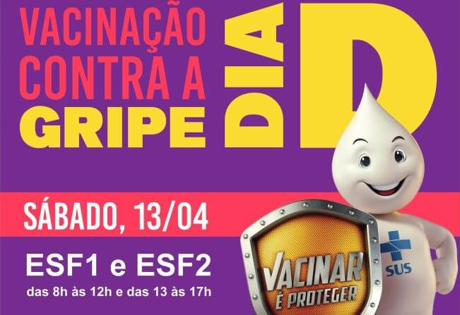 Capa Sábado é 'Dia D' de Vacinação contra a gripe em Tenente Portela