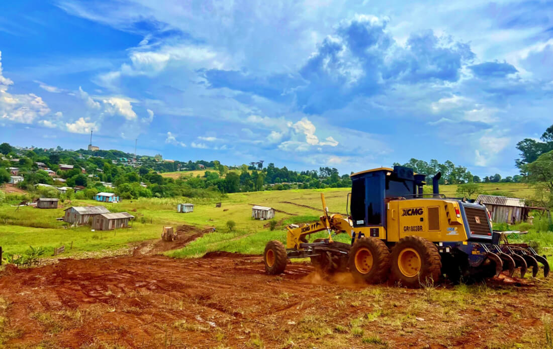 Capa Iniciam os trabalhos para a construção de 200 casas populares em Palmeira das Missões