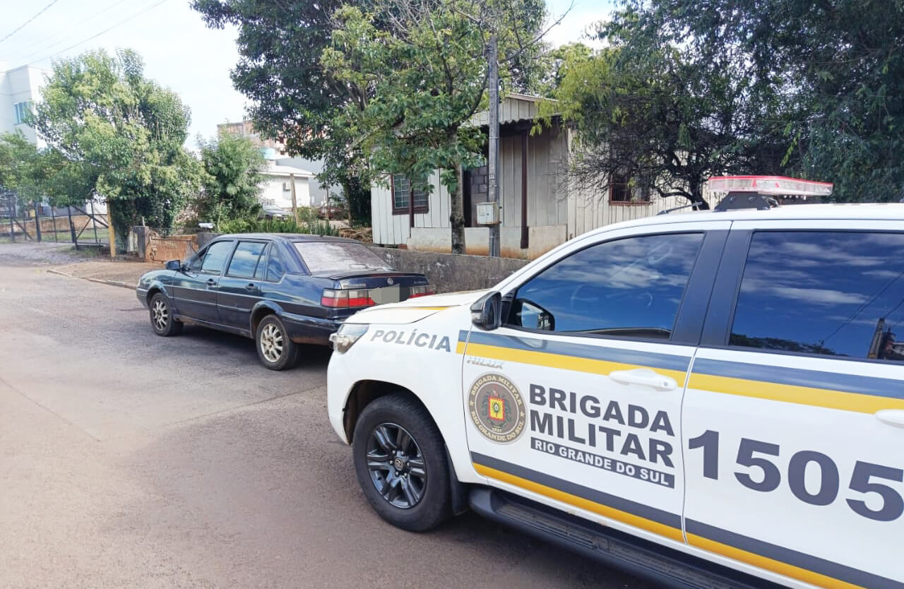 Capa Brigada Militar recupera veículo furtado e prende suspeito em Frederico Westphalen
