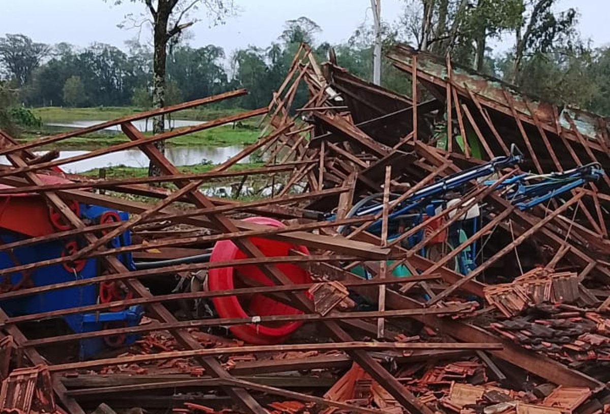 Capa Sequência de temporais causa estragos em propriedades leiteiras e mobiliza setor produtivo no Rio Grande do Sul