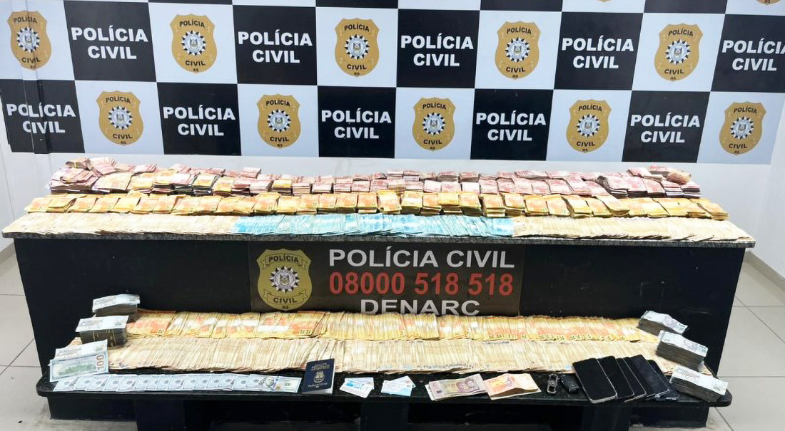 Capa Operacão La Plata apreende cerca de meio milhão em dinheiro do tráfico de drogas