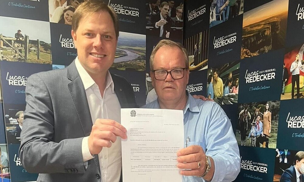 Capa Erval Seco: Lucas Redecker destina R$ 500 mil à Saúde