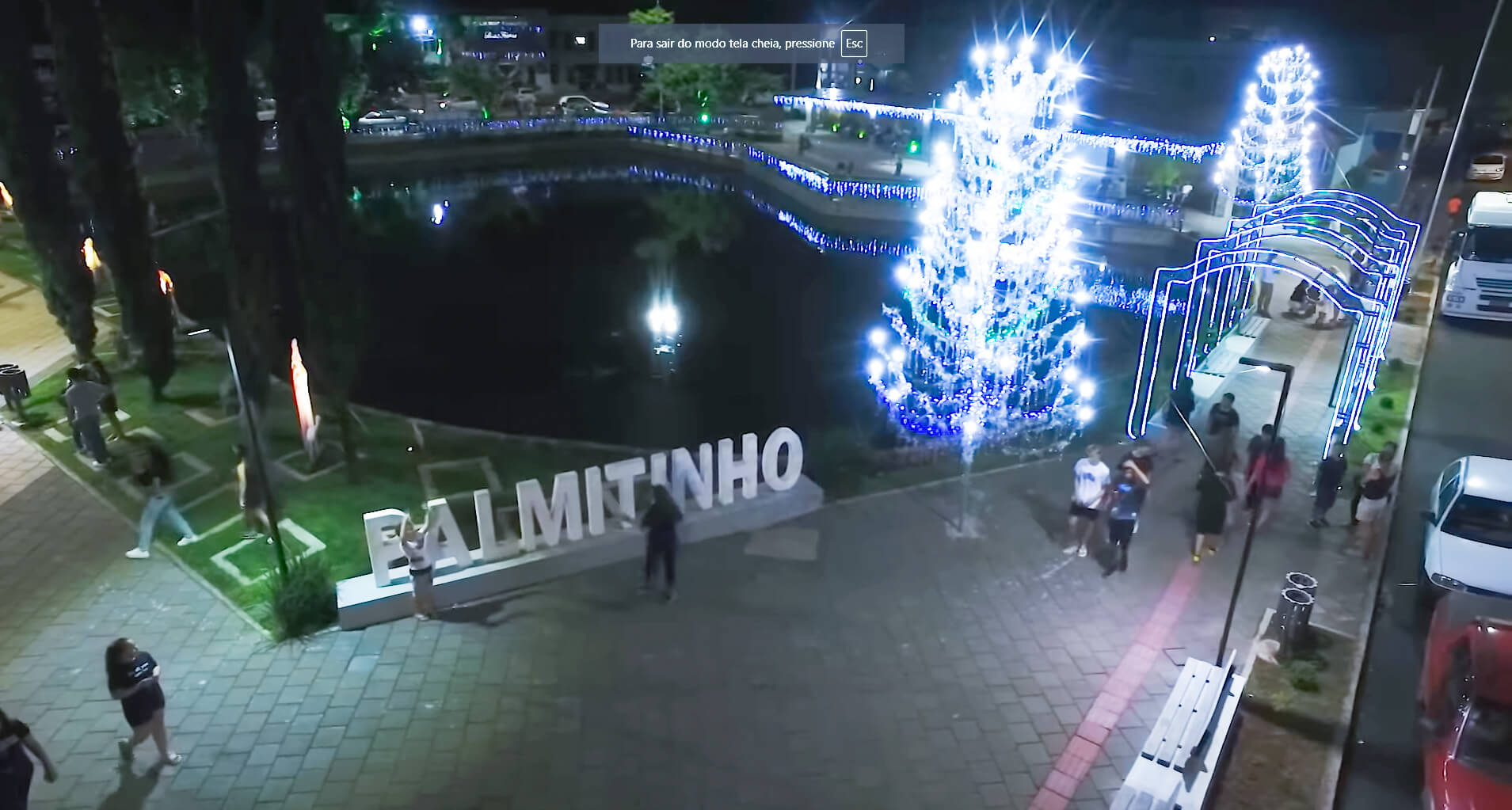 Capa Palmitinho reinaugura Praça do Lago com investimento superior a R$ 1 milhão