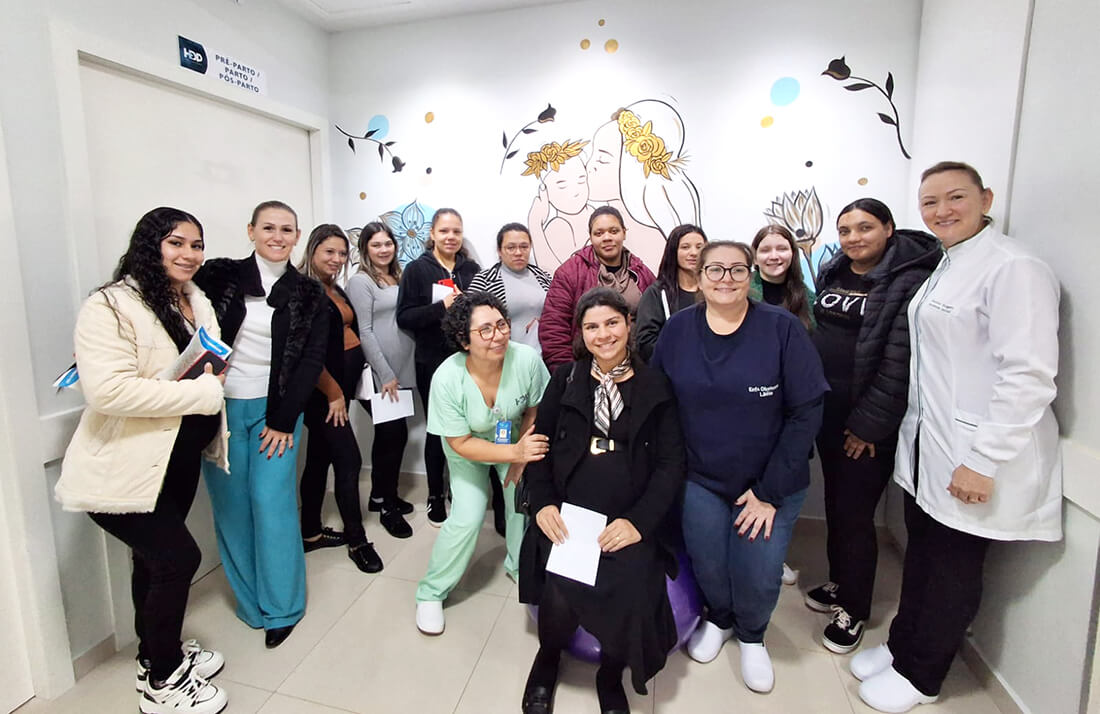 Capa Gestantes do Programa Mamães Assistidas visitam Hospital Divina Providência