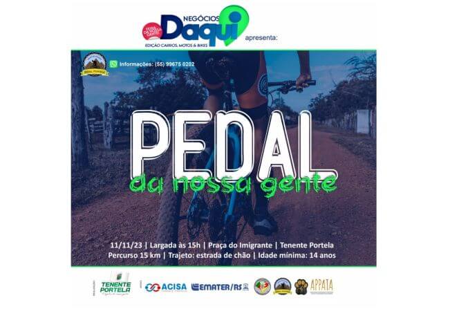 Capa Pedal da Nossa Gente percorrerá 15 quilômetros em Tenente Portela