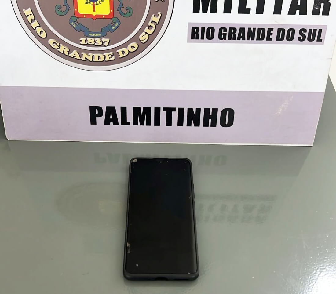 Capa Brigada Militar prende suspeito de furto de celular na prefeitura de Palmitinho
