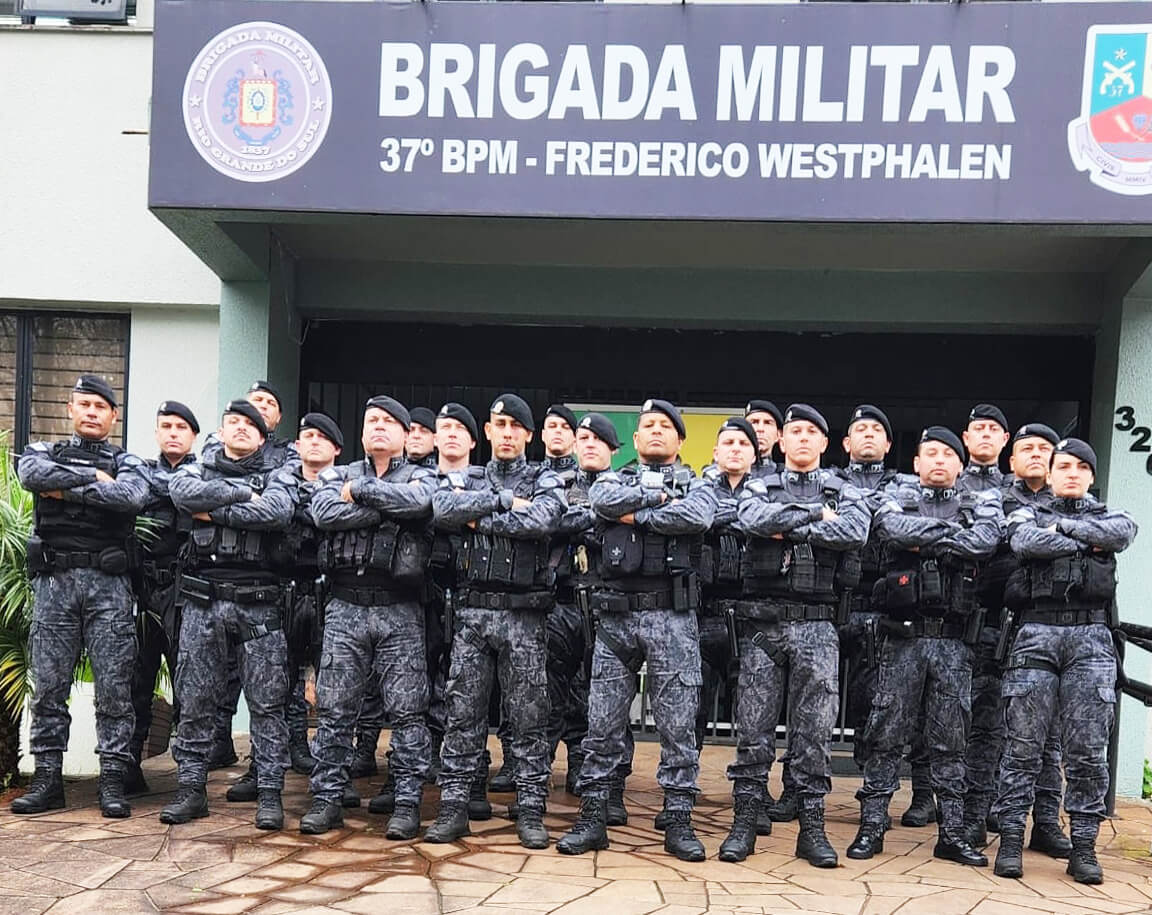 Capa Brigada Militar reforça segurança em Planalto com chegada do Batalhão de Choque