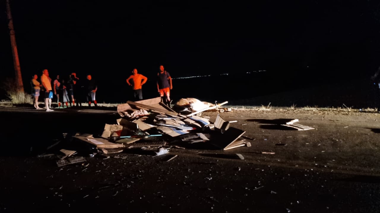 Capa Condutor de carro foge, mas é preso após colisão grave com charrete entre Miraguaí a Redentora