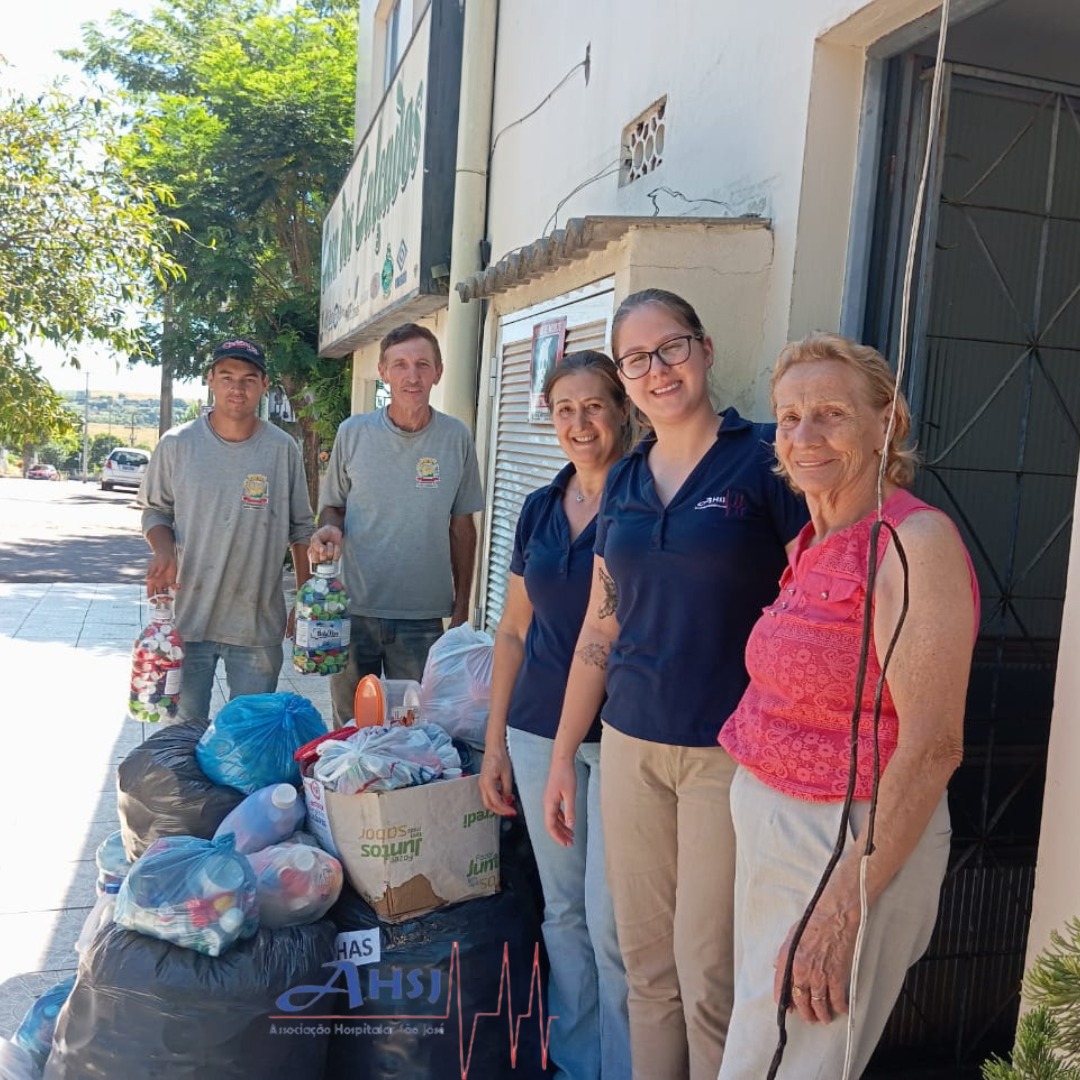 Capa Campanha em Rodeio Bonito soma mais de 600 kg de tampinhas para o Hospital São José