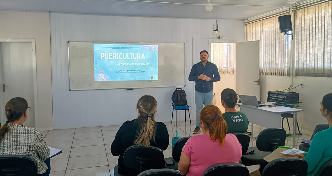 Capa UFSM-PM promove formação em puericultura para enfermeiras de Trindade do Sul