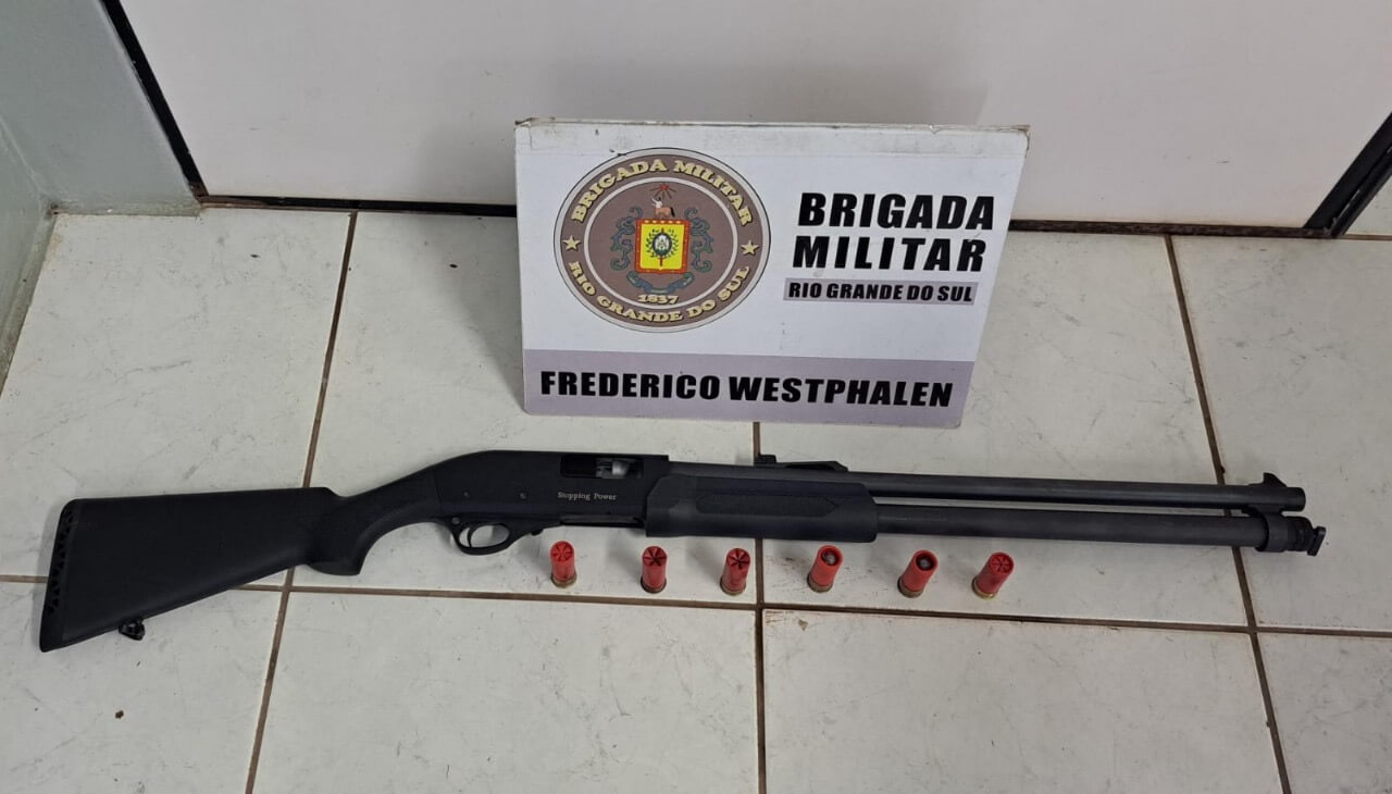 Capa Brigada Militar prende homem por porte ilegal de arma de fogo em Frederico Westphalen