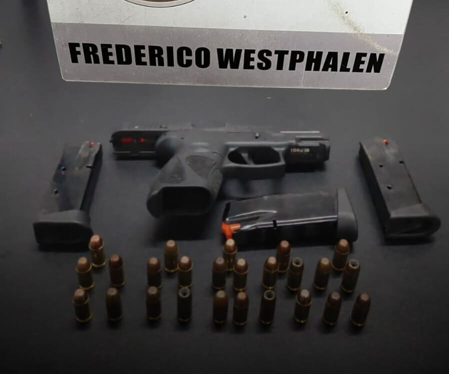 Capa Brigada Militar apreende arma de fogo e prende homem, após ameaça em Frederico Westphalen