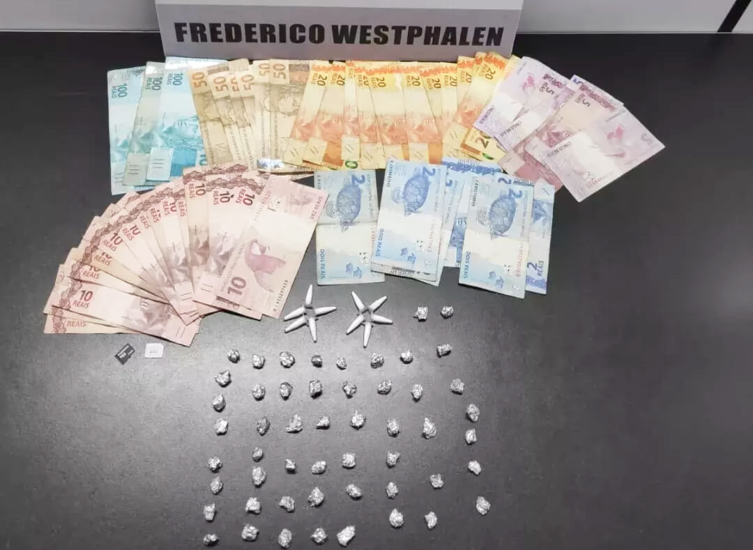 Capa Brigada Militar apreende casal menor de idade por tráfico de drogas em Frederico Westphalen
